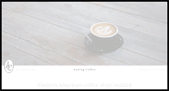 Desktop Screenshot of analogcoffee.com